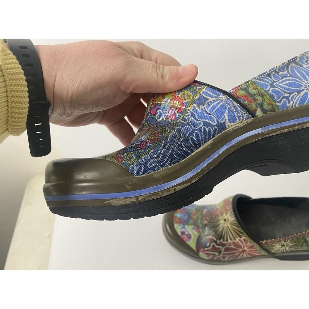 Dansko Multicolor Floral Mules /Clogs All weather material - Picture 10 of 13